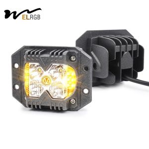 3500LM Cube Side Shooter Led Pods Vehicle LED Work Lights 12V 6500K