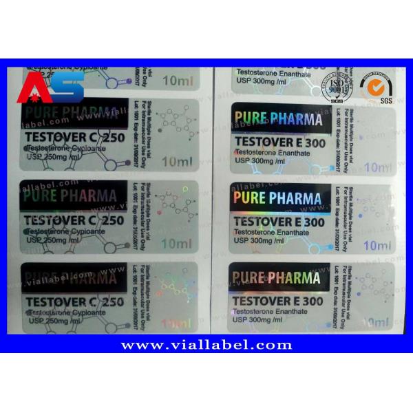 Quality 10ml Custom Stickers Bottle Labels Printing With Carton Boxes Holograms labels for glass vials wholesale