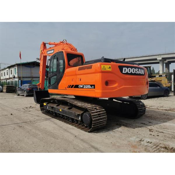 Good Condition Doosan DX225 Crawler Excavator 115 KW 1289 Working Hours Made in Korea