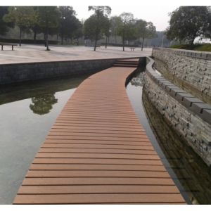 Cheap Anti Acid / Alkali Commercial WPC Deck Flooring With CE ASTM ROHS ISO for sale