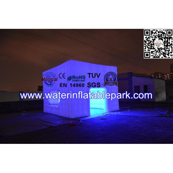 Quality Attractive Rent Wedding Tent Lighting LED Structure / Inflatable Cube Tent wholesale