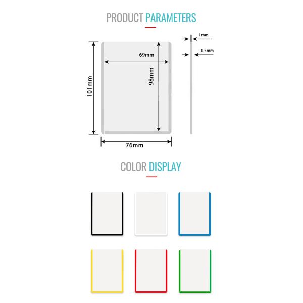 Clear Toploaders For Photo Trading Card Postcard And Artwork Preservation