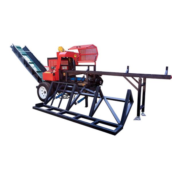 industrial firewood log split processor on tracks automatic firewood processor