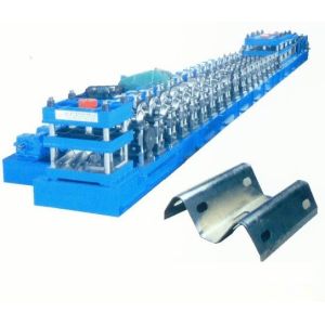 China Gear Box Transmission Guardrail Roll Forming Machine Punching Press Automatic cutting on sale