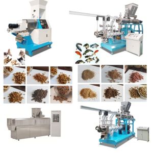 50-2000 Kg/H Sinking / Floating Fish Feed Extruder Line With Pellet Size 0.8