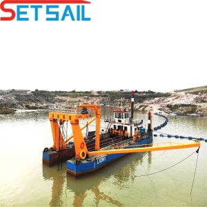 8 Inch Cutter Suction River Sand Dredger with Carriage Total Height 1.48m Total