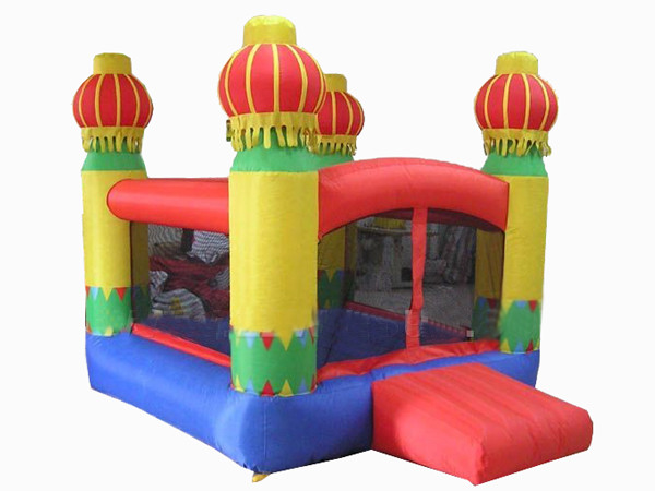 Quality Inflatable Amusement Park Mini Bouncer With Four Lanterns , New Design wholesale