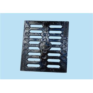 Anti Frozen Durable Rectangular Gully Grid With Frame Black Surface Finished