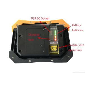 Most Powerful Emergency Work Lights 2200 Lumen Cordless With USB Cable