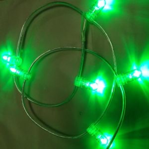 green PVC crystal Wire DC 12V clip light 1000leds fairy light string 100m/roll
