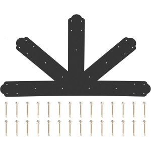 China Black Powder Coated Steel Truss Connector Plates 4Mm For Wooden Beam on sale