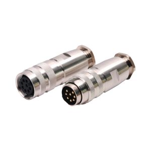 IP67 M16 Circular Connector Shielded Female Straight 8pins 24Pins