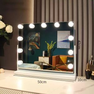 Makeup Countertop Vanity Mirror 5x Lighted 360 Degree Rotated