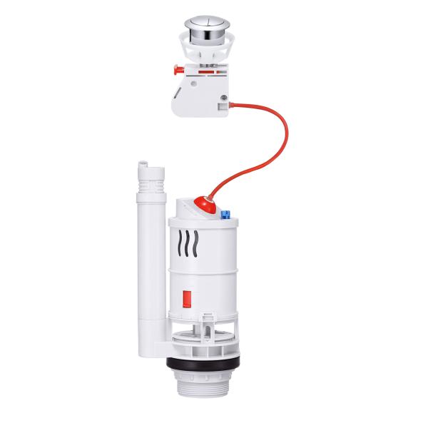 Quality Two-Piece Double-Flush Cable Toilet Valve With Top And Side Buttons, Made Of ABS Material, For Bathroom Cistern Replacement Kit. wholesale