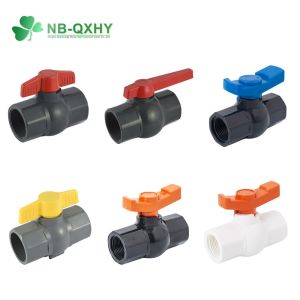 Glue Connection PVC UPVC Octagonal Ball Valve 2" Inch for Water Pipe Threaded