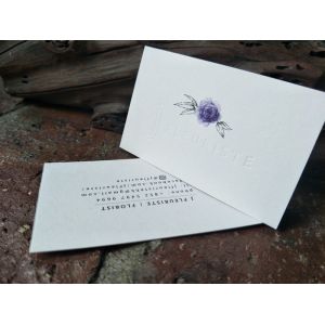 High End Blind Debossed Business Cards Colorful Name Cards Extraordinary Touching