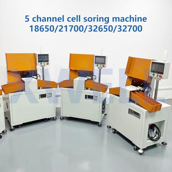5 Channels Automatic Sorting Machine LCD Screen For Cylindrical Lithium