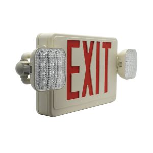 600Lm Emergency Exit Sign Light With 2 Adjustable Head Mounting Plate