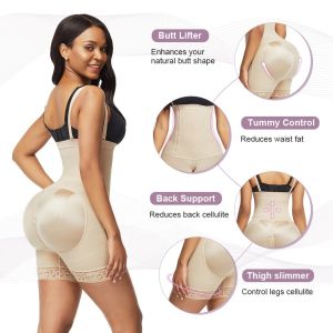 Control Panties Shapewear 5XL HEXIN Plus Size Butt Lifter with Side Zipper