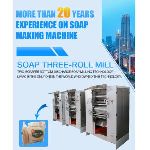 High Capacity Production Triple Roll Mill Soap Making 3 Three Roll