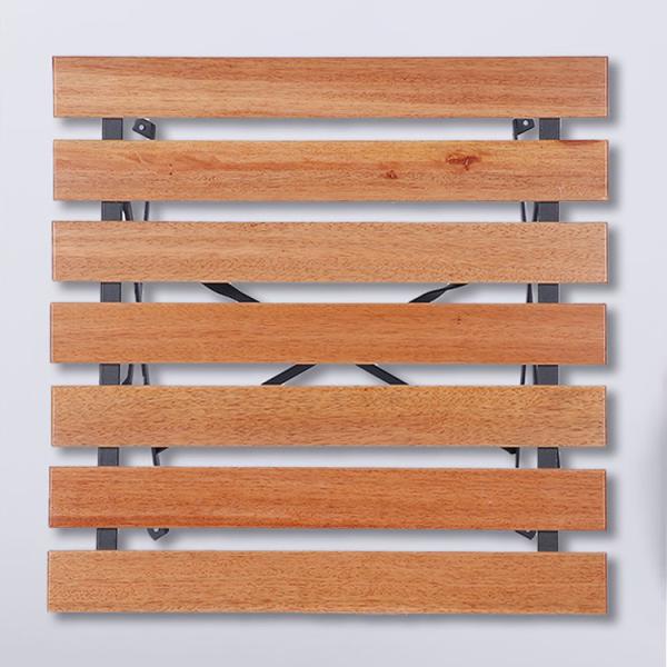 Custom Logo Villa Outdoor Folding Bistro Table and Chairs Set for Leisure on Balcony Patio