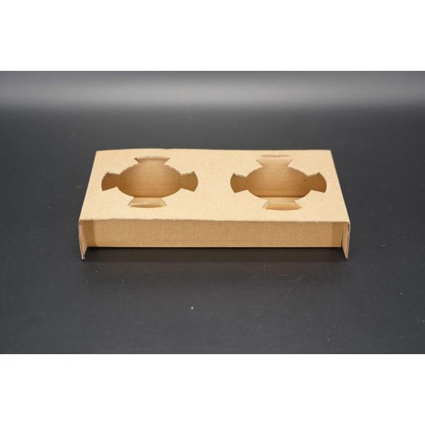 Custom Eco Friendly Disposable Paper Take Out Coffee Cup Drink Carriers 2 4 Pack Paper Cup Holder With Handle
