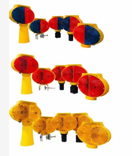 ROADSAFE JSD11 Dual-Color Red/Blue Flashing LED Solar Traffic Warning Lamp –