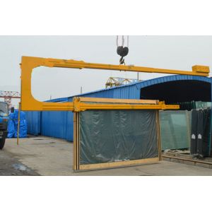 Safety Loading & Unloading U Shaped Glass Crane 3660mm Max Seaming Size