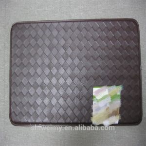 Plaid surface PU with NBR anti-fatigue kitchen feet mat