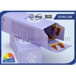 Embossing Folding Carton Box / Reusable Art Paper Perfume Boxes