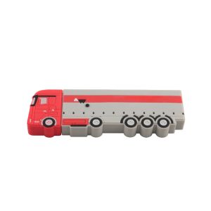 PVC Or Silicone Custom USB Flash Drives Bus Shape With Data Preload