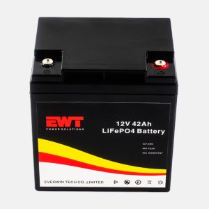 12V 12.8V LFP Lithium Iron Phosphate Battery Pack with Anode Material 42Ah