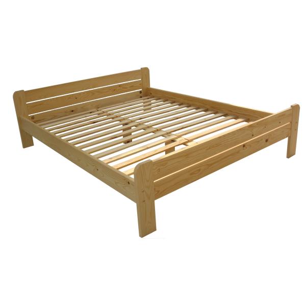 Quality modern double bed pine wood wholesale