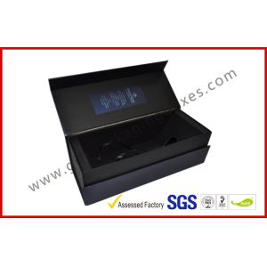 Embossed / Spot UV Square Wine Packaging Boxes , Customized Printed Magnetic