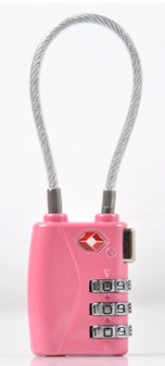 cable TSA 3-digit padlock