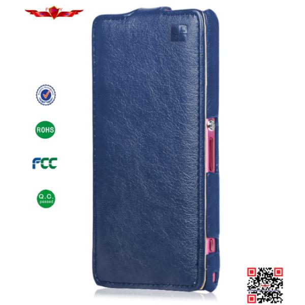 New Arrival 100% Qualify PU Flip Leatehr Cover Cases For Sony Xperia Z1 Mini Soft Durable