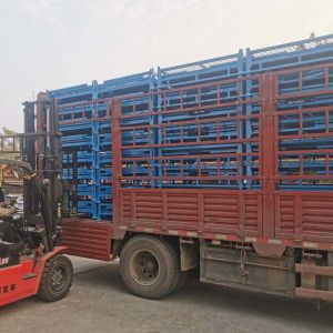 Industrial Warehouse Grid Metal Pallet Box With Foldable And Multiple Colors