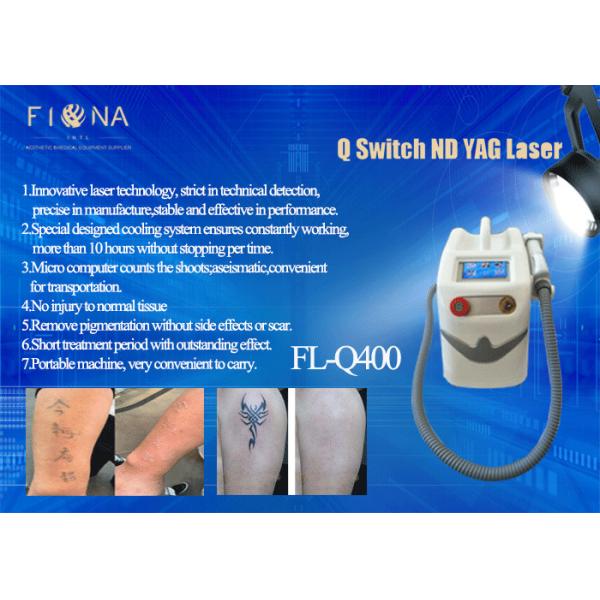 Small Q Switched ND YAG Laser tattoo removal Machine Portable Long Pulse