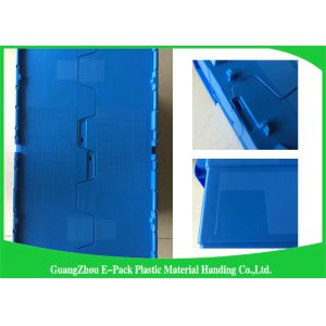 600 * 400 * 315mm Plastic Attached Lid Containers Stackable And Nestable PP