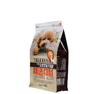 Wholesale Top Quality Custom Own Logo Block Bottom Wet Dog Food Pouch