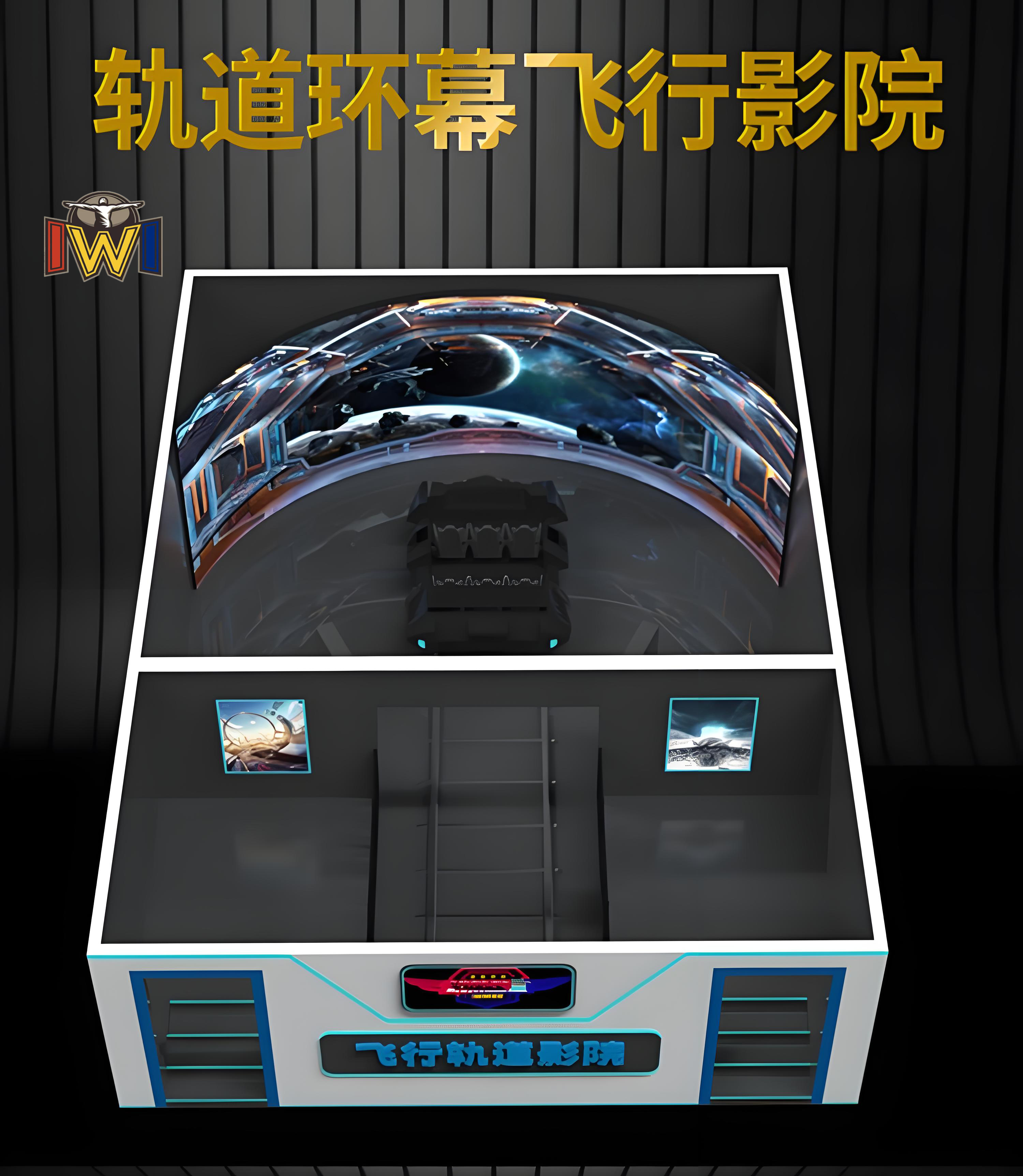 Curved Screen 4D 9D Flying Theater for Theme Parks with CE Rohs