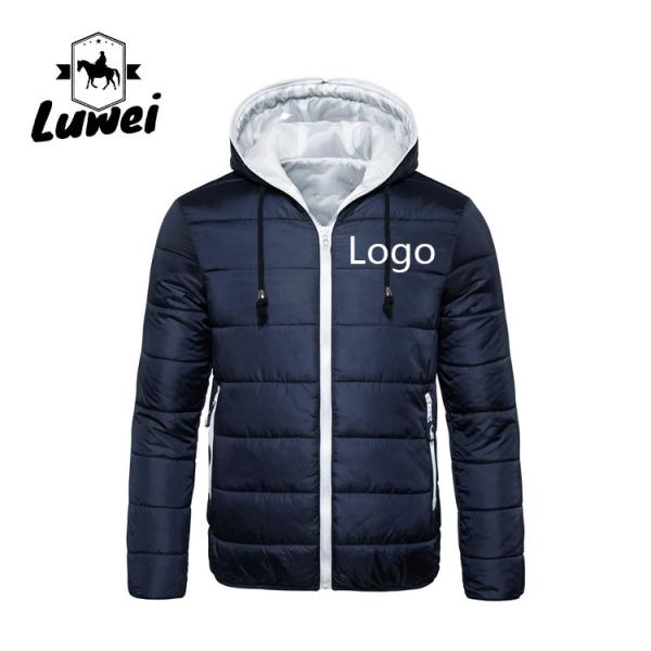 Quality Bubble Puffer Cotton Padded Jackets Zip Up Plus Size Softshell Winter Coat wholesale