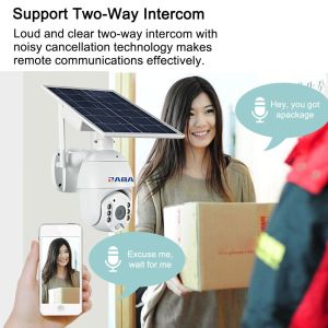 4G Outdoor Solar Home Security Camera 1080P Remote APP Control 3G 4G Solar