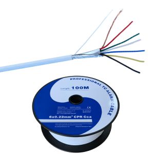 8x0.22mm2 TC Tinned Copper LSF Insulation Alarm Cable Signal Cable with