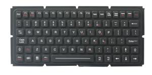 Cheap IP65 thin silicone industrial keyboard with OEM version for ruggdeized computer for sale