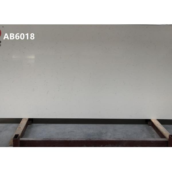 Impact Resistance White Quartz Stone Solid Surface For Kitchen Bathroom