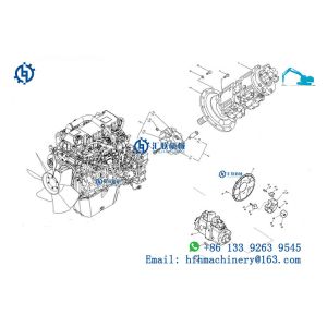 Kobelco SK350-8 Excavator Engine Drive Coupling K5V140DTP LC30P01023F1