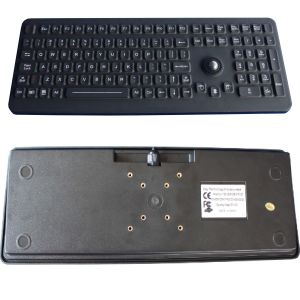 Industrial Medical Silicone Computer Keyboard With Washable Trackball