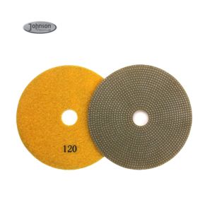 China 4 Inch D100mm Diamond Wet Polishing Pads For Granite Marble on sale