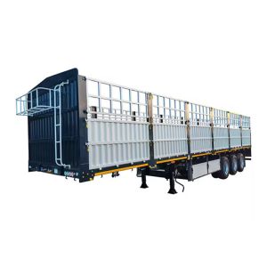 CIMC 3 axle 12500*2500*3800mm 60T side wall 1800mm or customized Heavy duty mechanical spring suspension Fence Semi Trailer